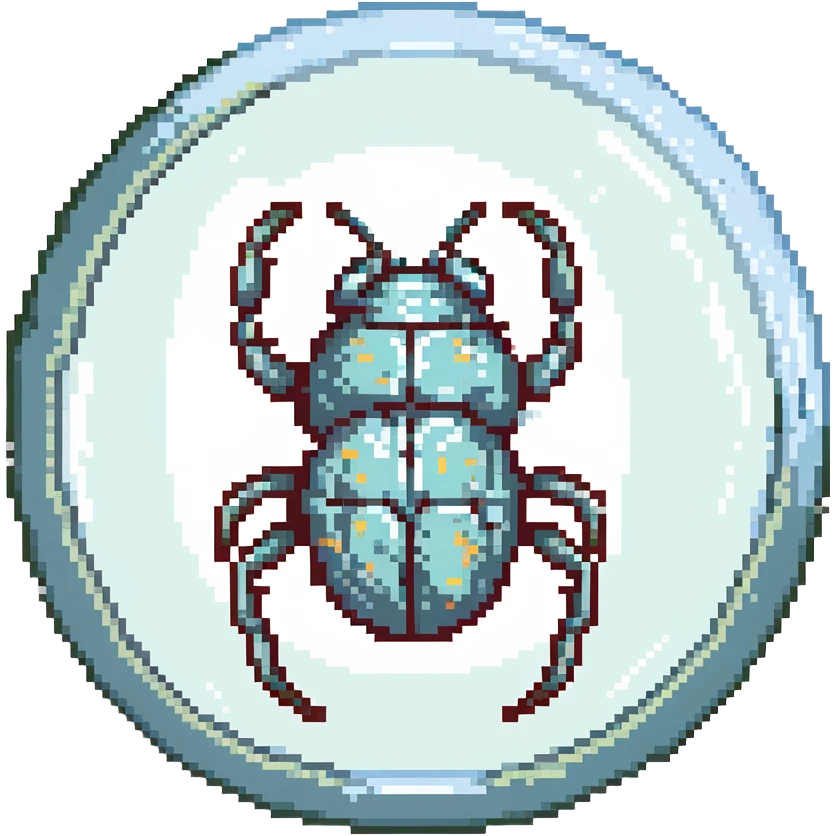 MRI embryo digital fetal small shape in otherworldly bubble, eerie, horror, insectoid, crustaceanoid, pupa, crystalis emoji