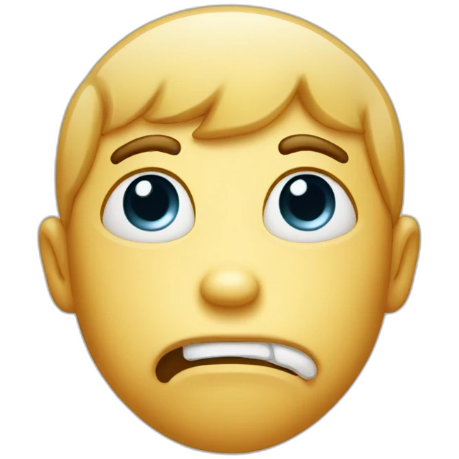 drooling face looking up emoji
