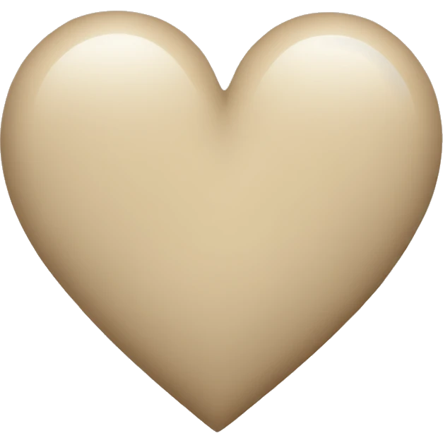 heart beige emoji