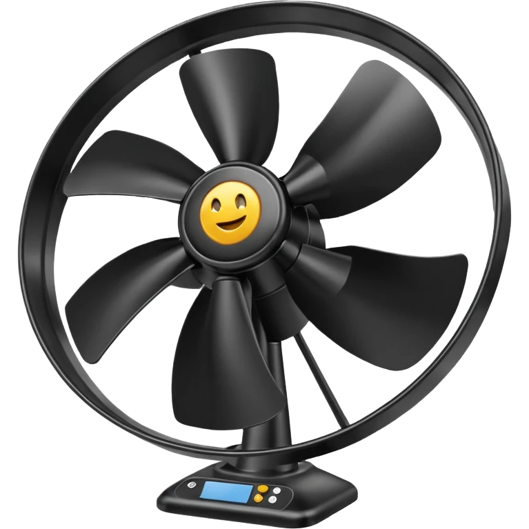 black fan emoji