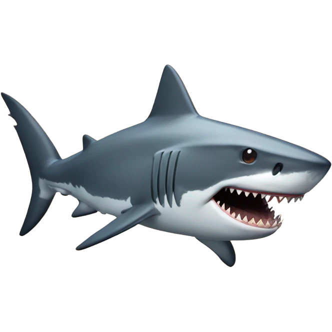 Shark eating emoji