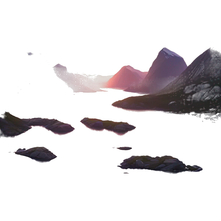 Cute sunset in Norway emoji