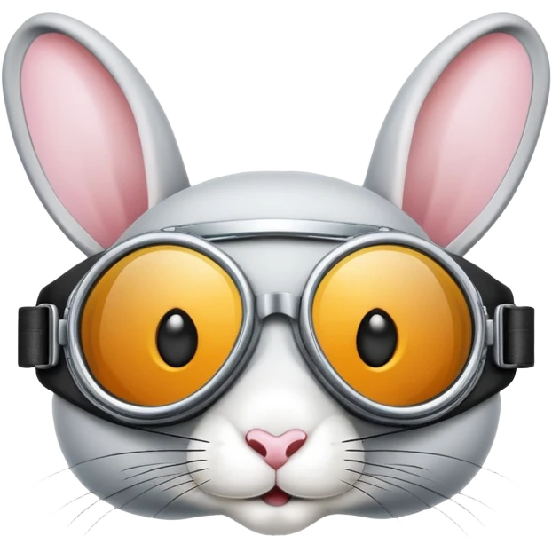 Lunettes moto lapin  emoji