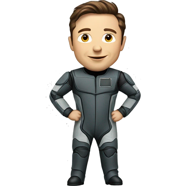 Elon Musk wearing spce suit  emoji