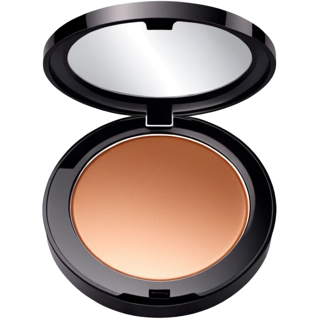 creamy bronze glow makeup compact, black emoji