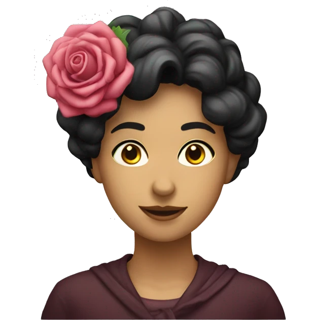 Rosa nera emoji