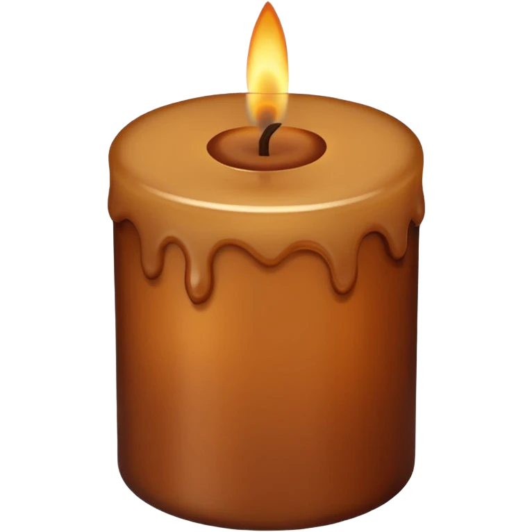 brown candle emoji