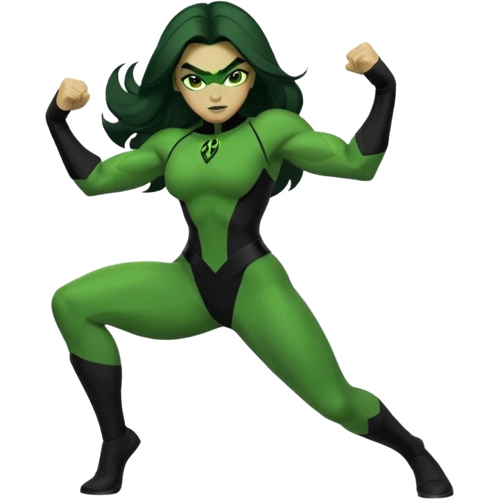 Shego fighting pose emoji