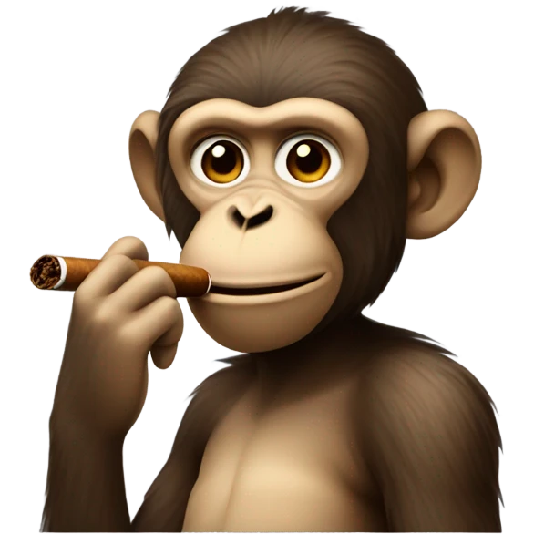 monkey smoking cigar  emoji