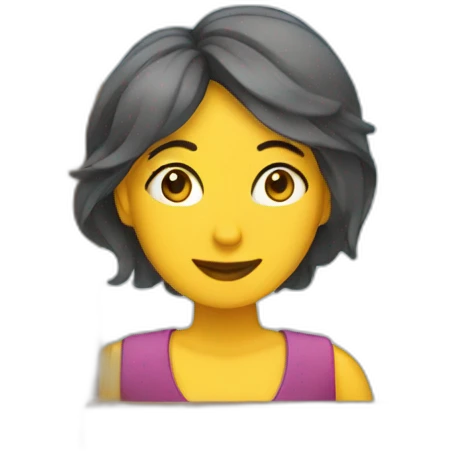 Señora en ventana emoji
