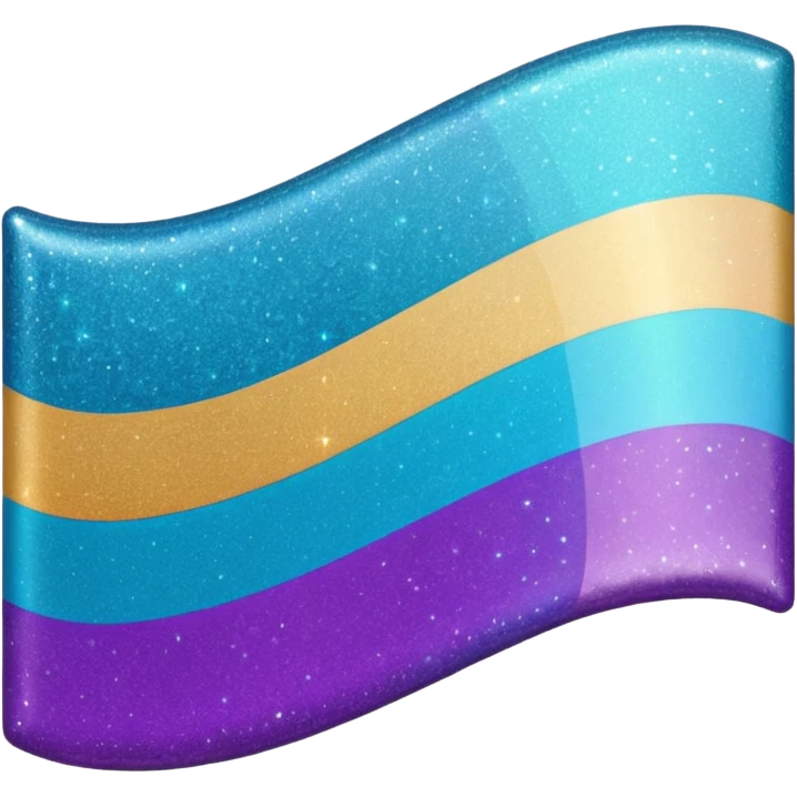 glitter cian and purple lgbtq emoji