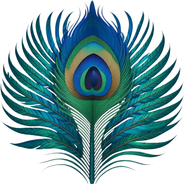create a single peacock feather emoji emoji