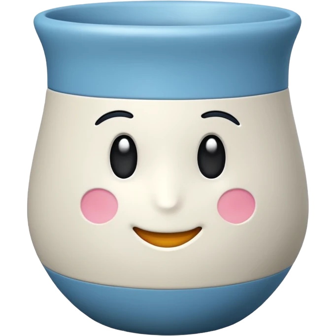 vaso branco sem flores emoji