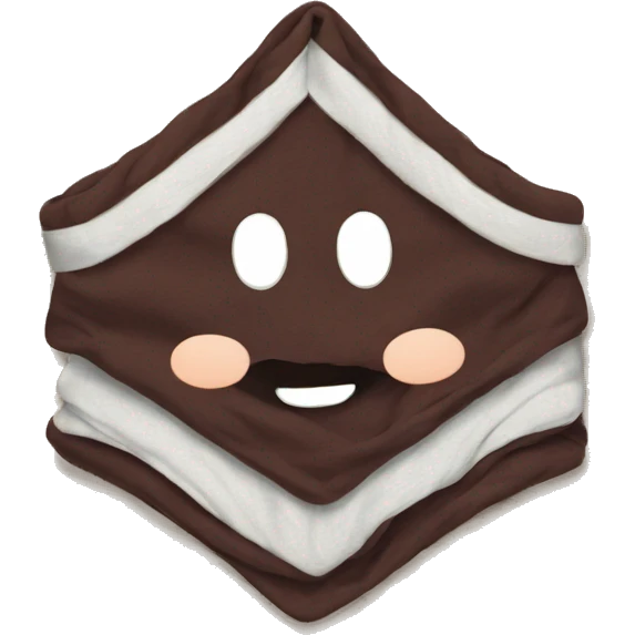 Folded blanket emoji