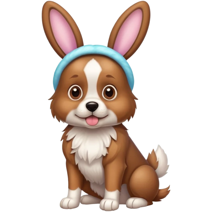 Easter dog emoji