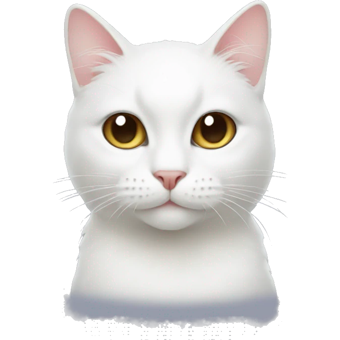 white cat coconut emoji
