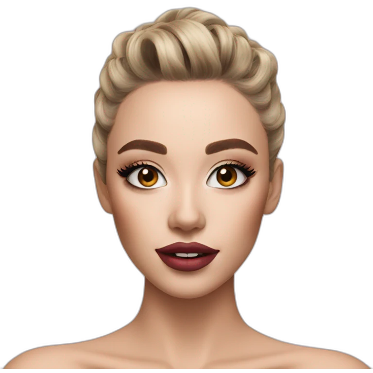 Morgane makeup on tiktok emoji