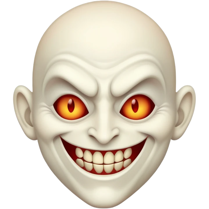 cartoon villain with exaggerated features emoji