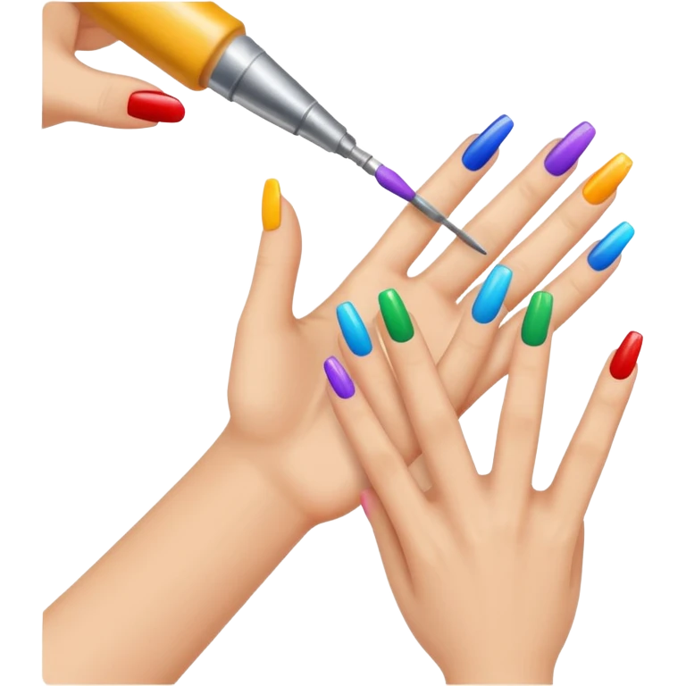 Nails being painted emoji