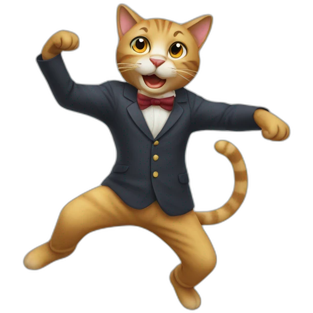 a dancing cat ske ske emoji