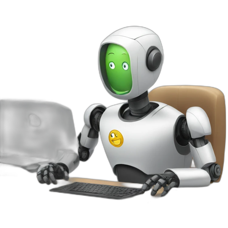 robot doing administration emoji