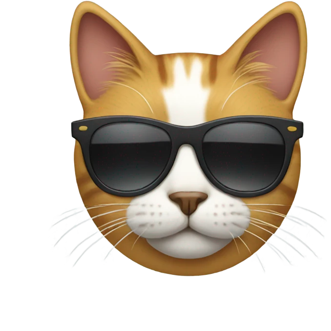 Cat with sunglasses emoji