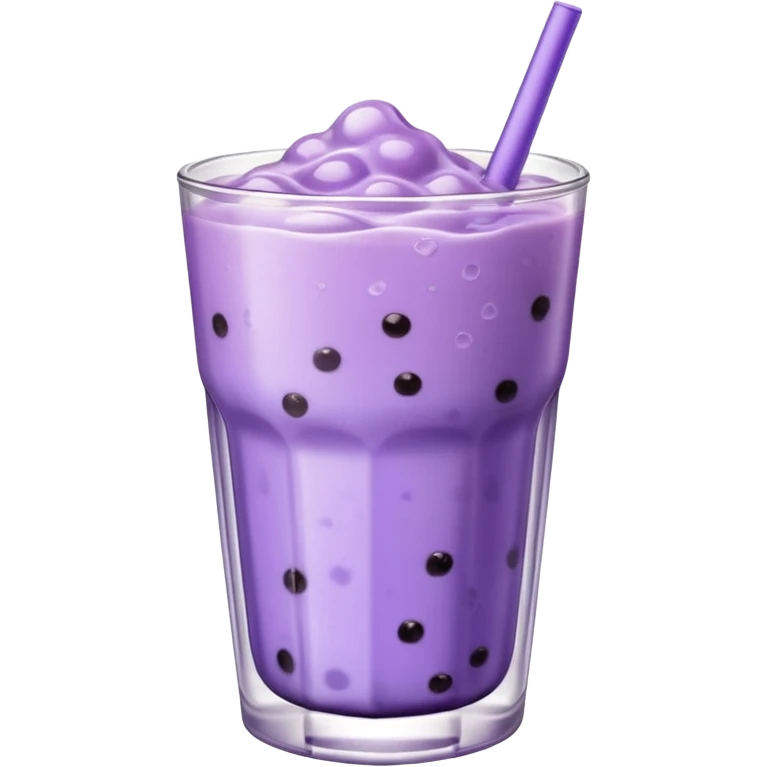 lavender colored boba drink  emoji