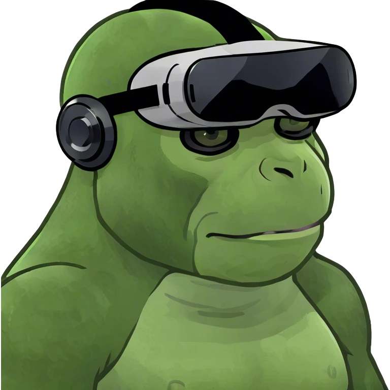 Gorilla with no legs and is based of a VR game emoji