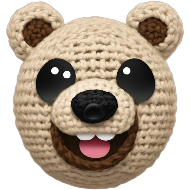 Crochet bear emoji