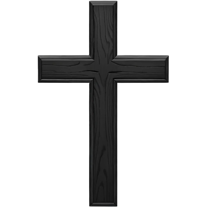 Black cross emoji