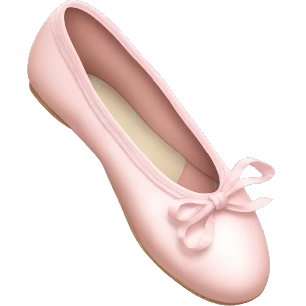 Pale pink ballet shoes emoji