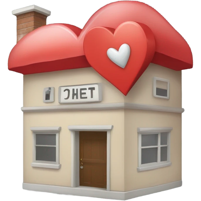 email con corazon al medio emoji