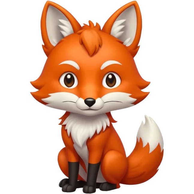 crimson brave fox emoji
