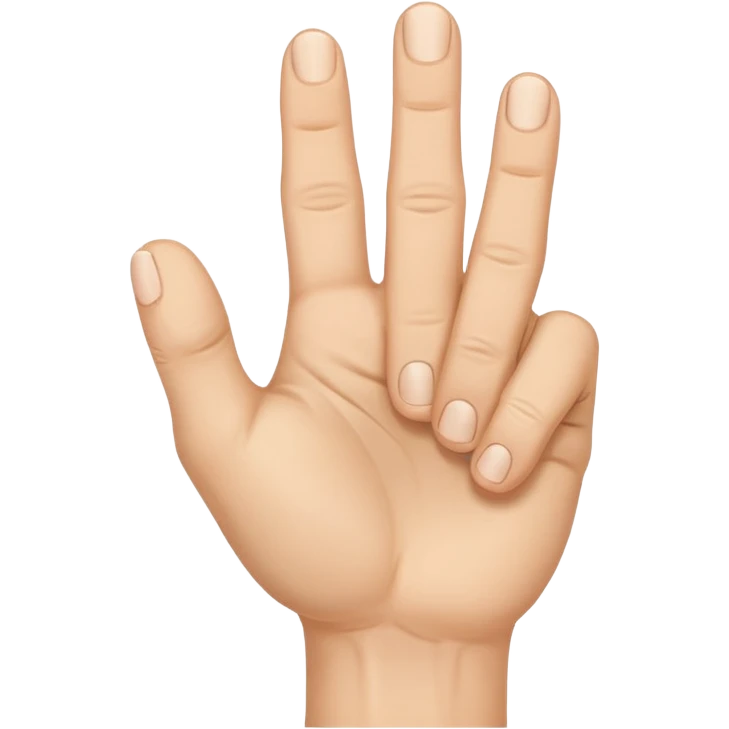 UN MANO, A PUGNO, CON CINQUE DITA, E IL MIGNOLO, L' ULTIMO DITO, ALL' IN SÙ  emoji