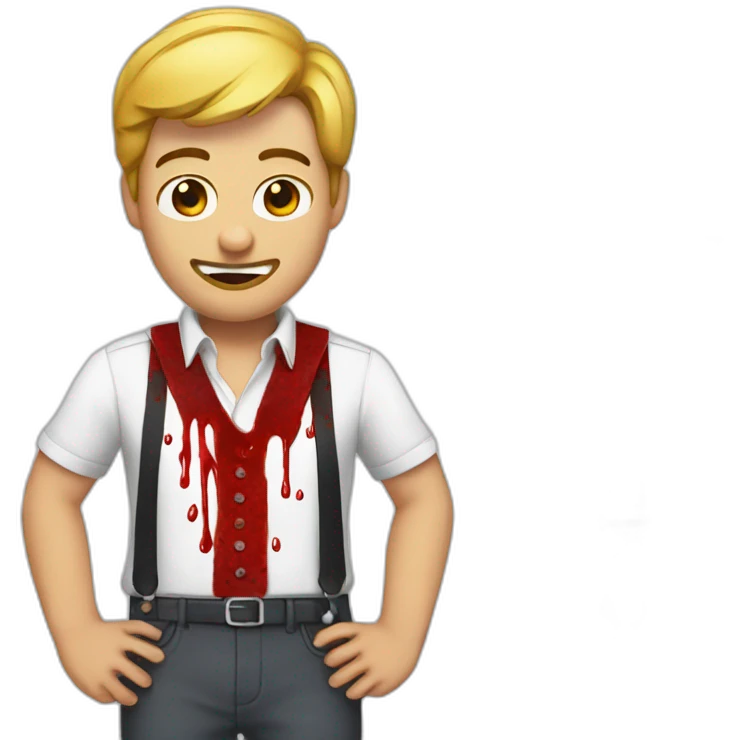 bloody suspenders emoji
