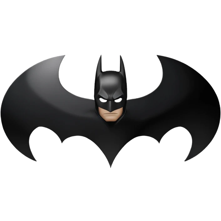 Nolan's batman logo emoji