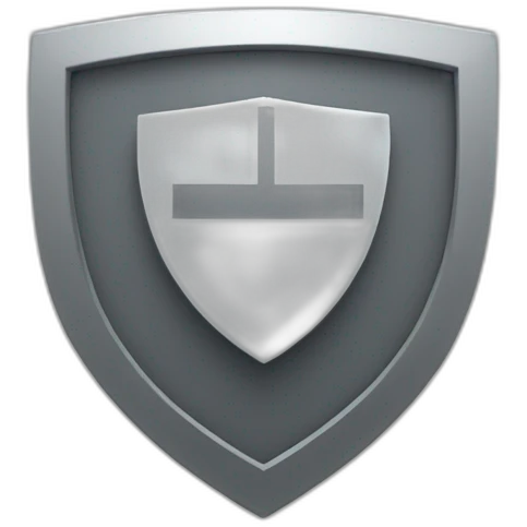 checkmark on gray shield emoji