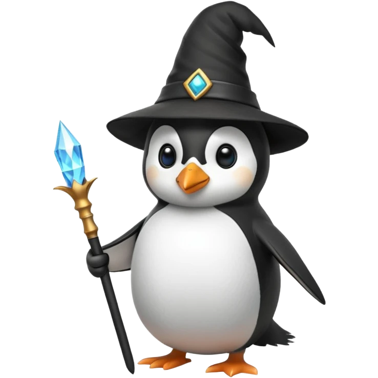 Penguin Wizard emoji