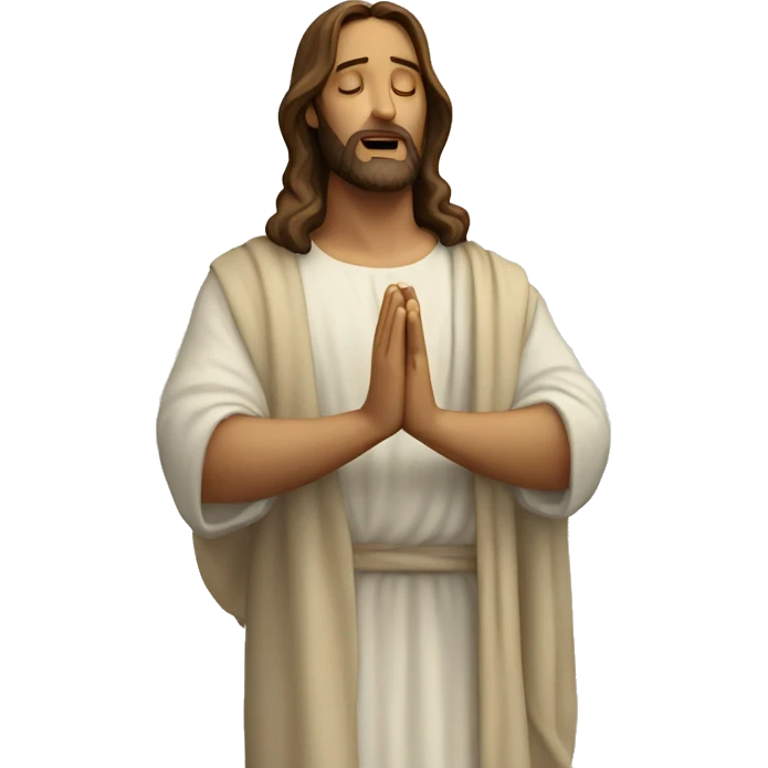 Jesus praying  emoji