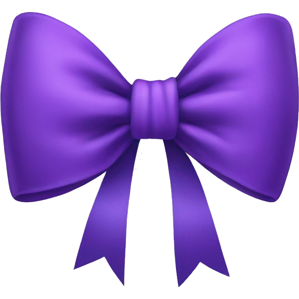 Purple bow emoji
