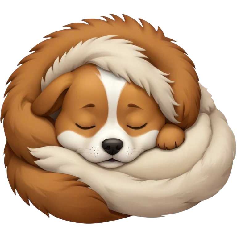 Dog sleeping emoji