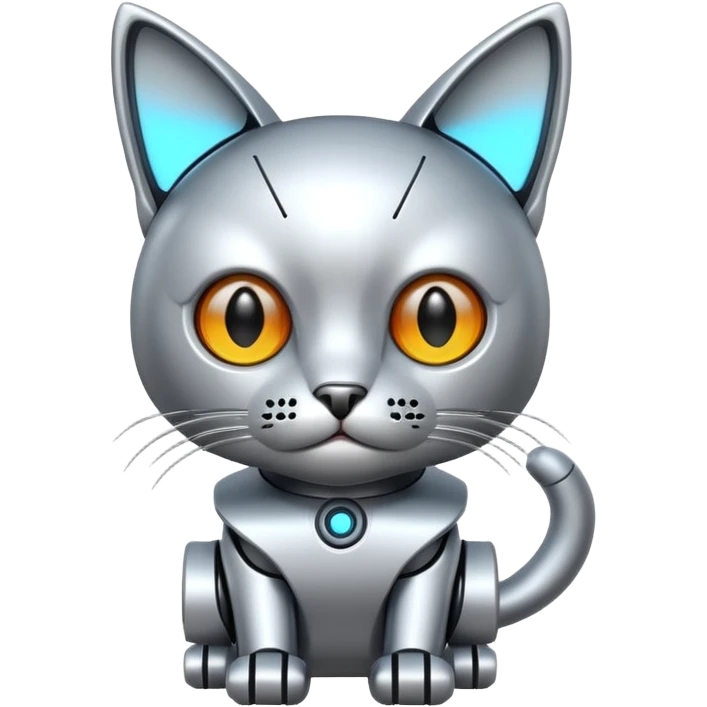 Make the cat more ai emoji