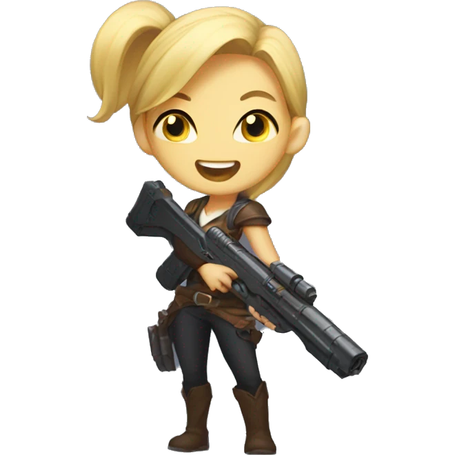 Zeri league of legends with her gun emoji