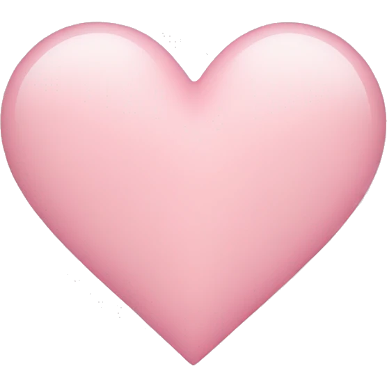 Light pink heart emoji