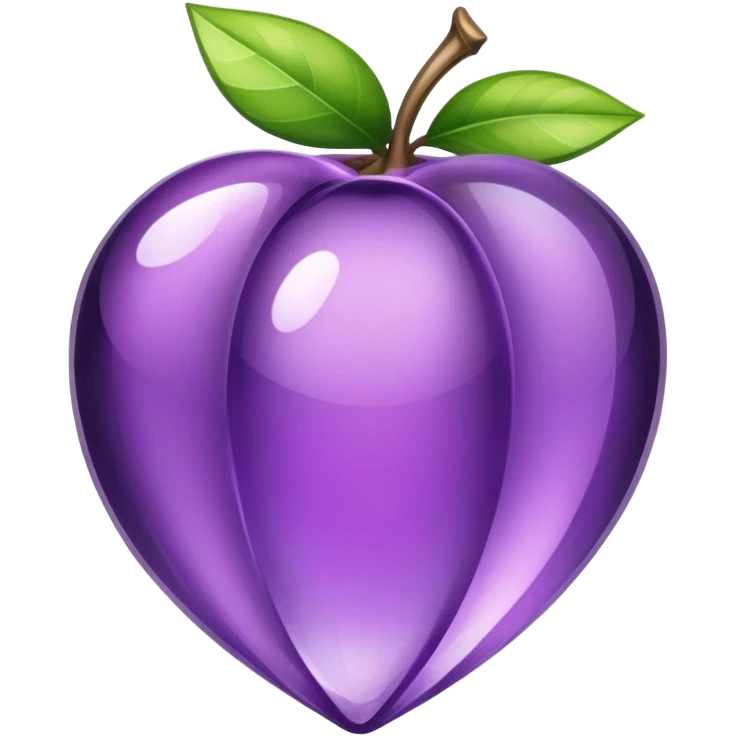 Purple amethyst fruit emoji