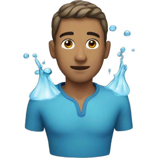 Guy in water emoji
