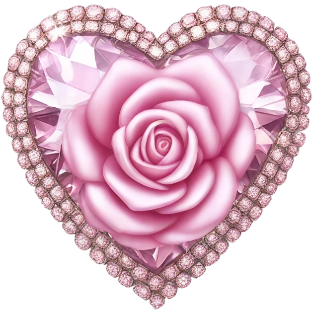 Corazon rosado de diamantes emoji