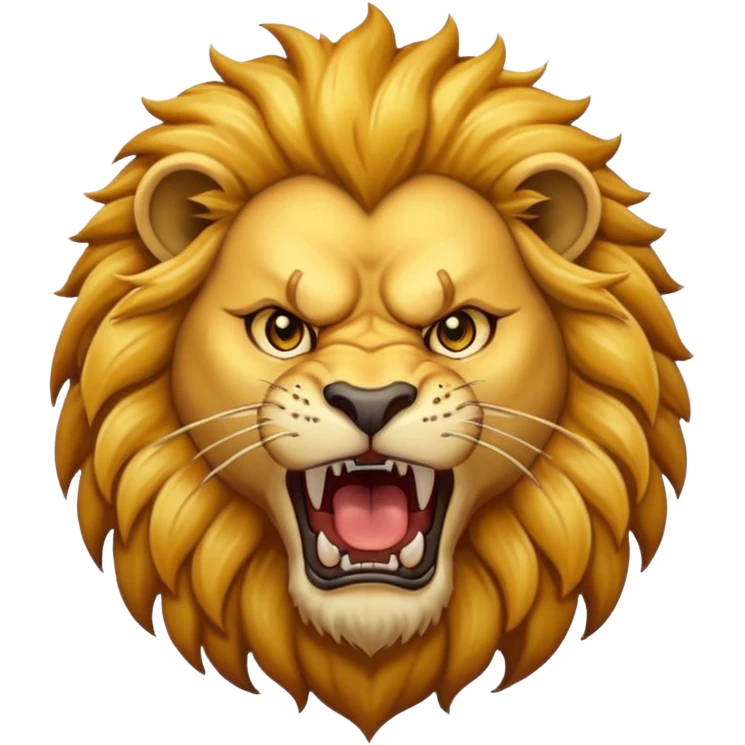 angry lion emoji