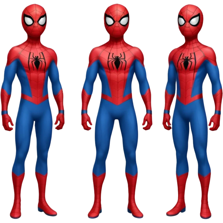 Spiderman full body doodle all reactions emoji