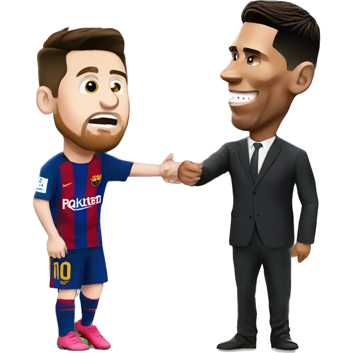 Messi slap Ronaldo  emoji